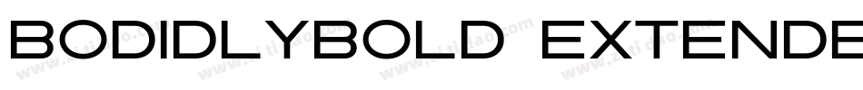 BODIDLYbold Extended字体转换